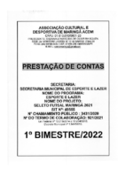 1 bimestre 2022 Assoc Desporto