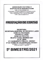 5o Bimestre 2021 Seleto